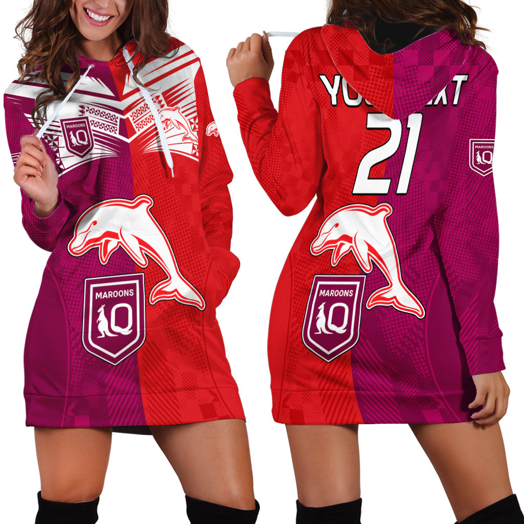 custom-text-and-number-nrl-dolphins-combine-queensland-origin-hoodie-dress-sporty-style-2023