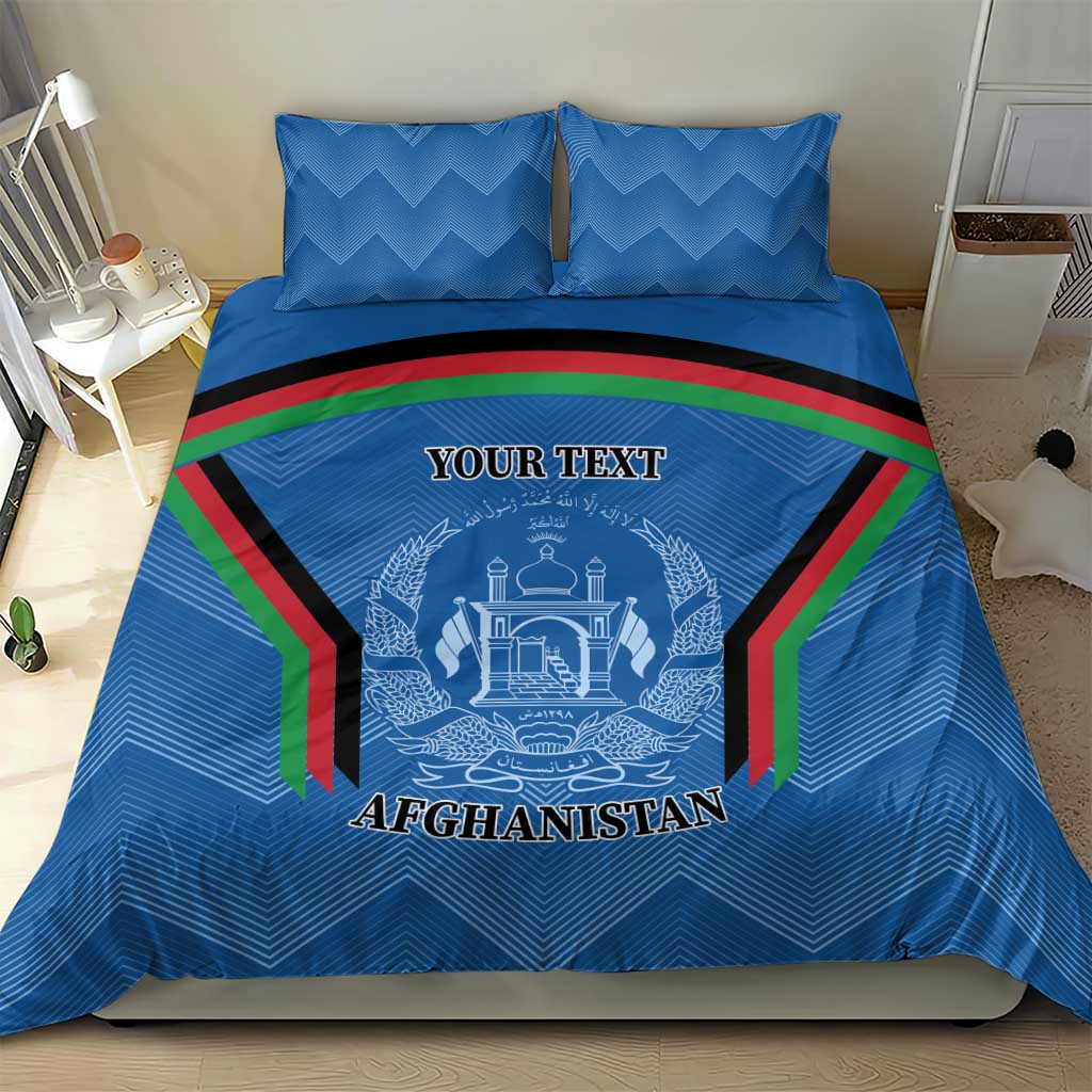 Custom Afghanistan Cricket Bedding Set Afghan Coat Of Arm with Special Flag - Vibe Hoodie Shop