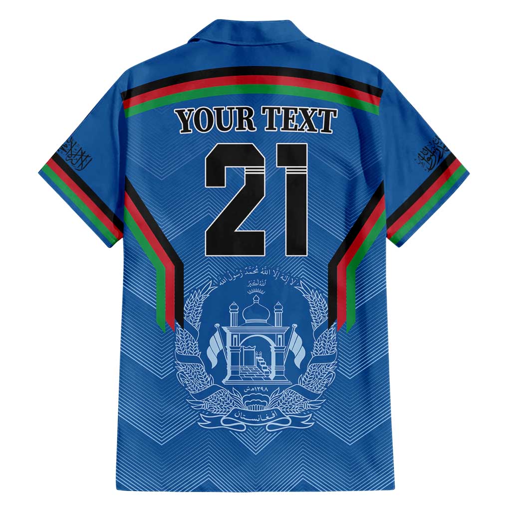 Custom Afghanistan Cricket Hawaiian Shirt Afghan Coat Of Arm with Special Flag - Vibe Hoodie Shop