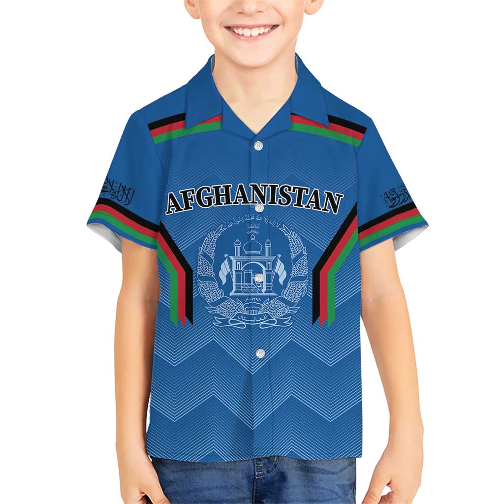 Custom Afghanistan Cricket Hawaiian Shirt Afghan Coat Of Arm with Special Flag - Vibe Hoodie Shop