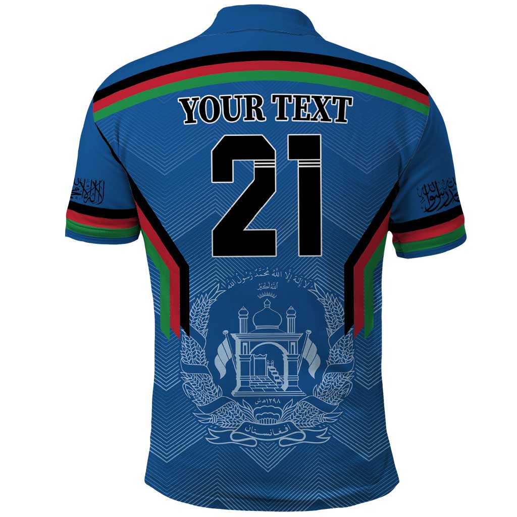 Custom Afghanistan Cricket Polo Shirt Afghan Coat Of Arm with Special Flag LT9 - Vibe Hoodie Shop