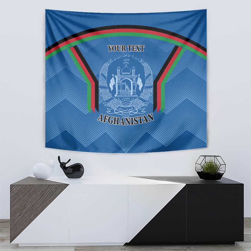 Custom Afghanistan Cricket Tapestry Afghan Coat Of Arm with Special Flag - Vibe Hoodie Shop