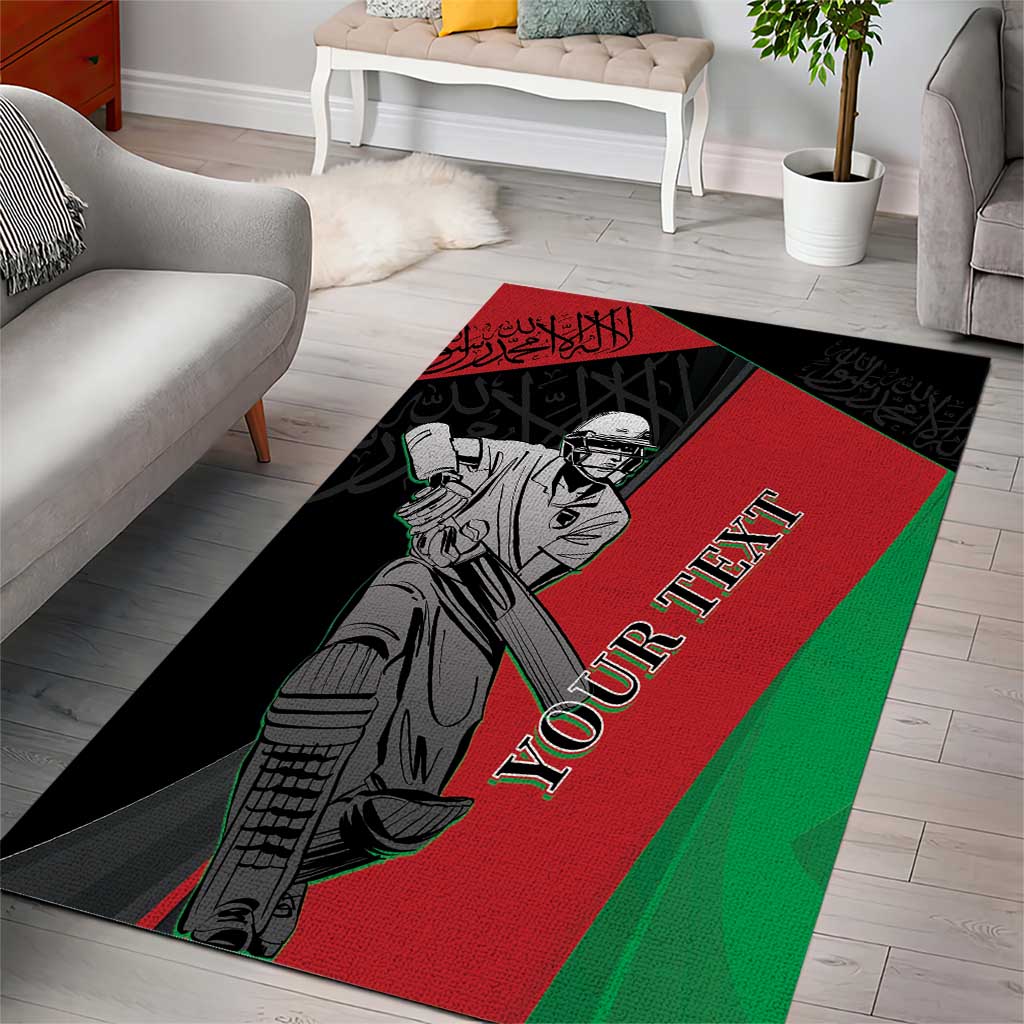 Custom Afghanistan Cricket Area Rug Sporty Version - Vibe Hoodie Shop