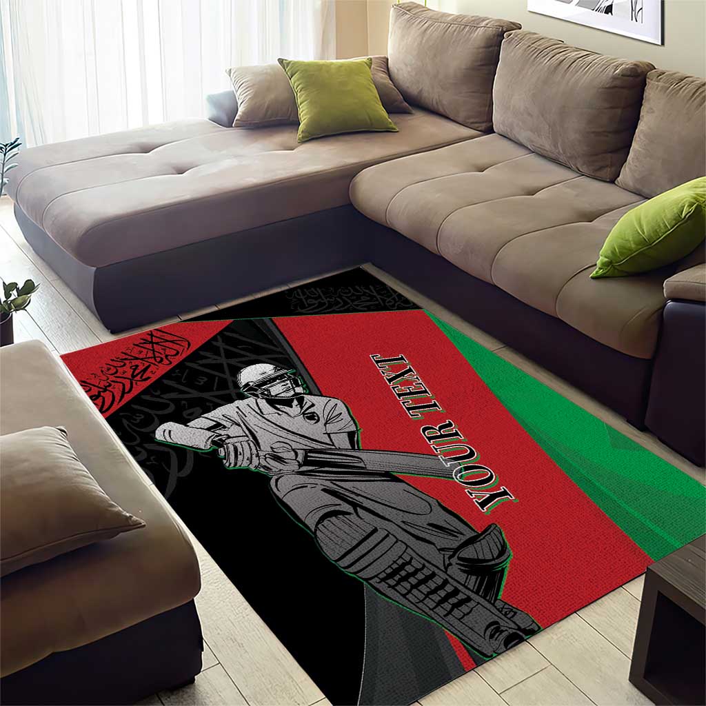 Custom Afghanistan Cricket Area Rug Sporty Version - Vibe Hoodie Shop