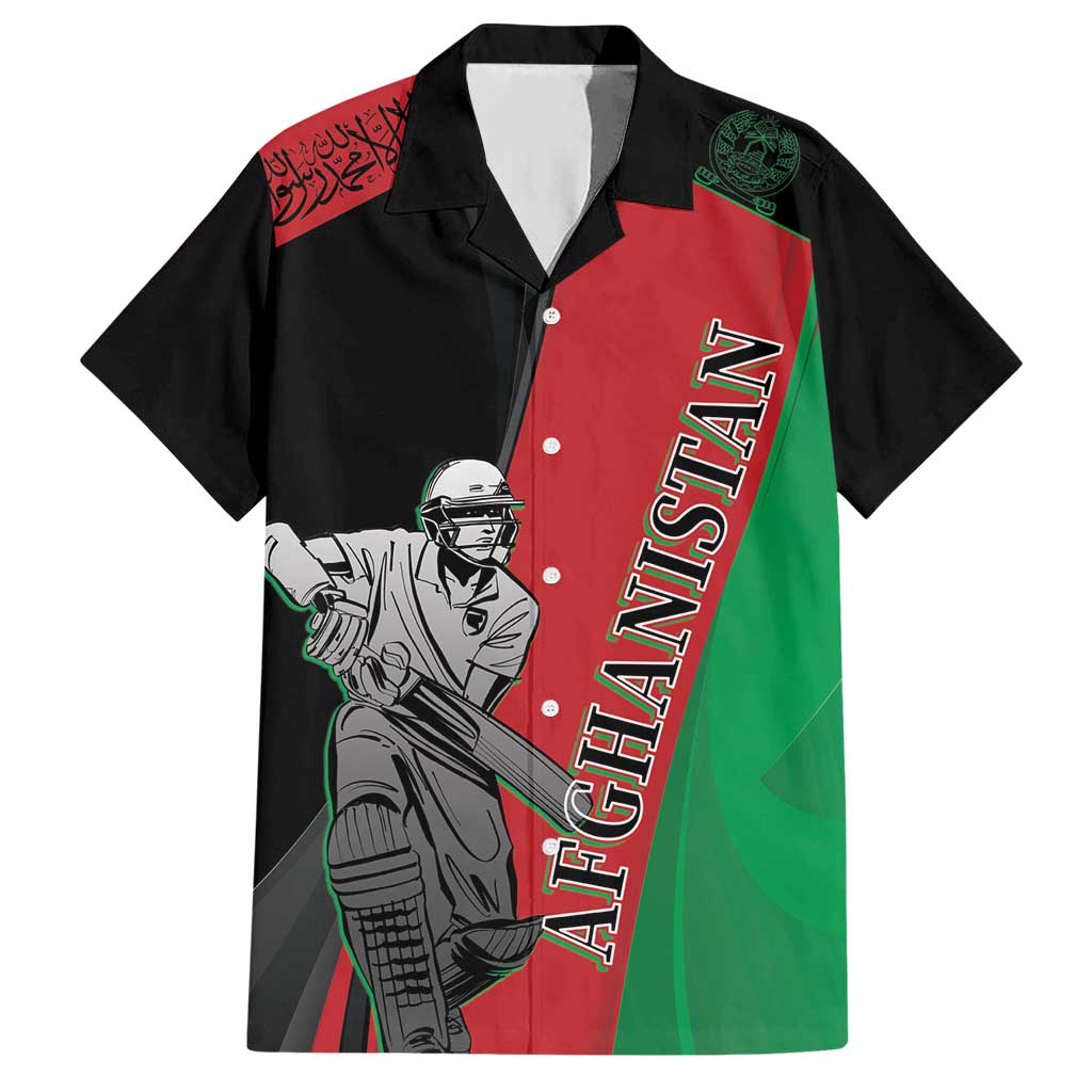 Custom Afghanistan Cricket Hawaiian Shirt Sporty Version - Vibe Hoodie Shop