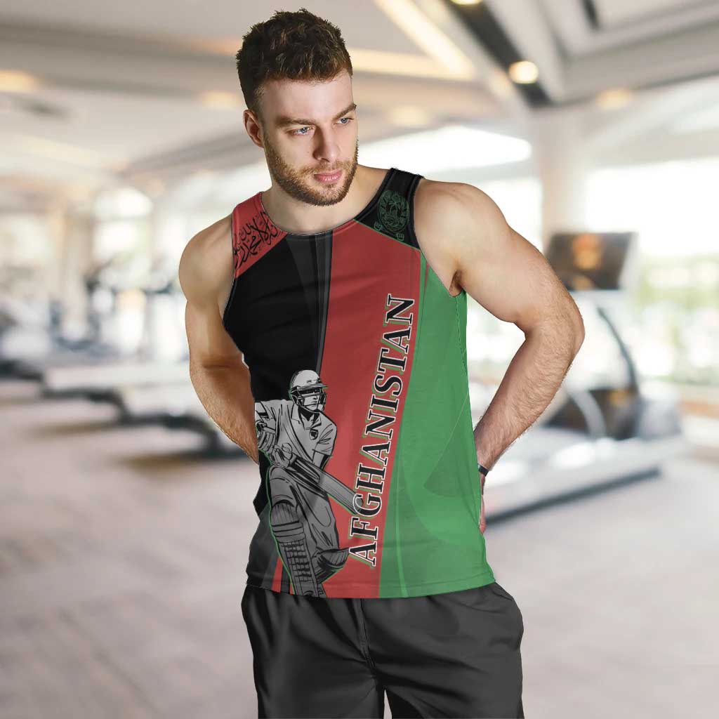Custom Afghanistan Cricket Men Tank Top Sporty Version - Vibe Hoodie Shop