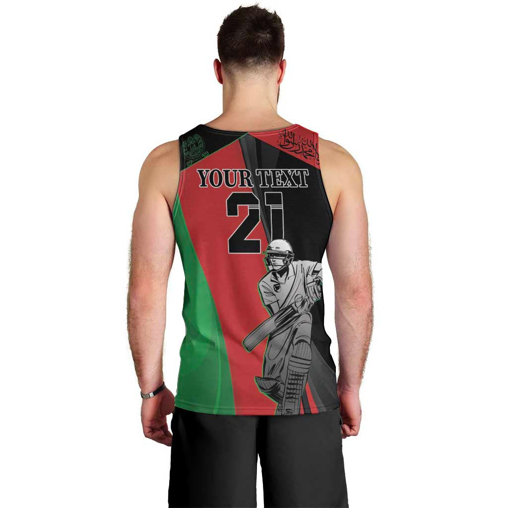 Custom Afghanistan Cricket Men Tank Top Sporty Version - Vibe Hoodie Shop