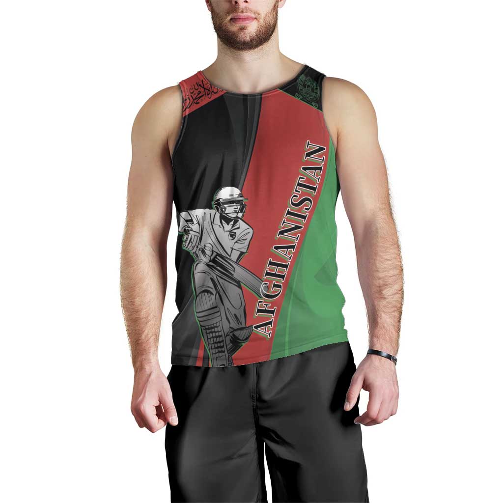 Custom Afghanistan Cricket Men Tank Top Sporty Version - Vibe Hoodie Shop