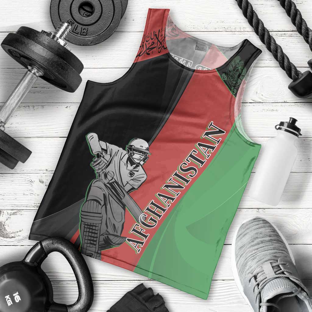 Custom Afghanistan Cricket Men Tank Top Sporty Version - Vibe Hoodie Shop