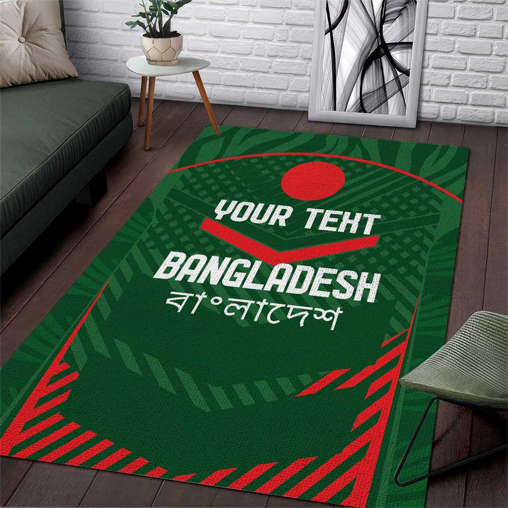 Custom Bangladesh Cricket Area Rug Go Tigers Sporty Version - Vibe Hoodie Shop