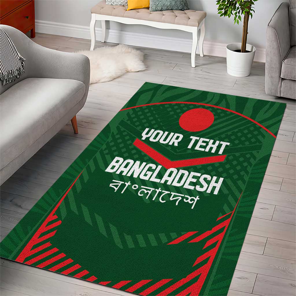 Custom Bangladesh Cricket Area Rug Go Tigers Sporty Version - Vibe Hoodie Shop