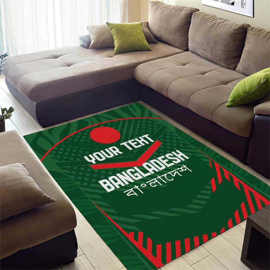 Custom Bangladesh Cricket Area Rug Go Tigers Sporty Version - Vibe Hoodie Shop