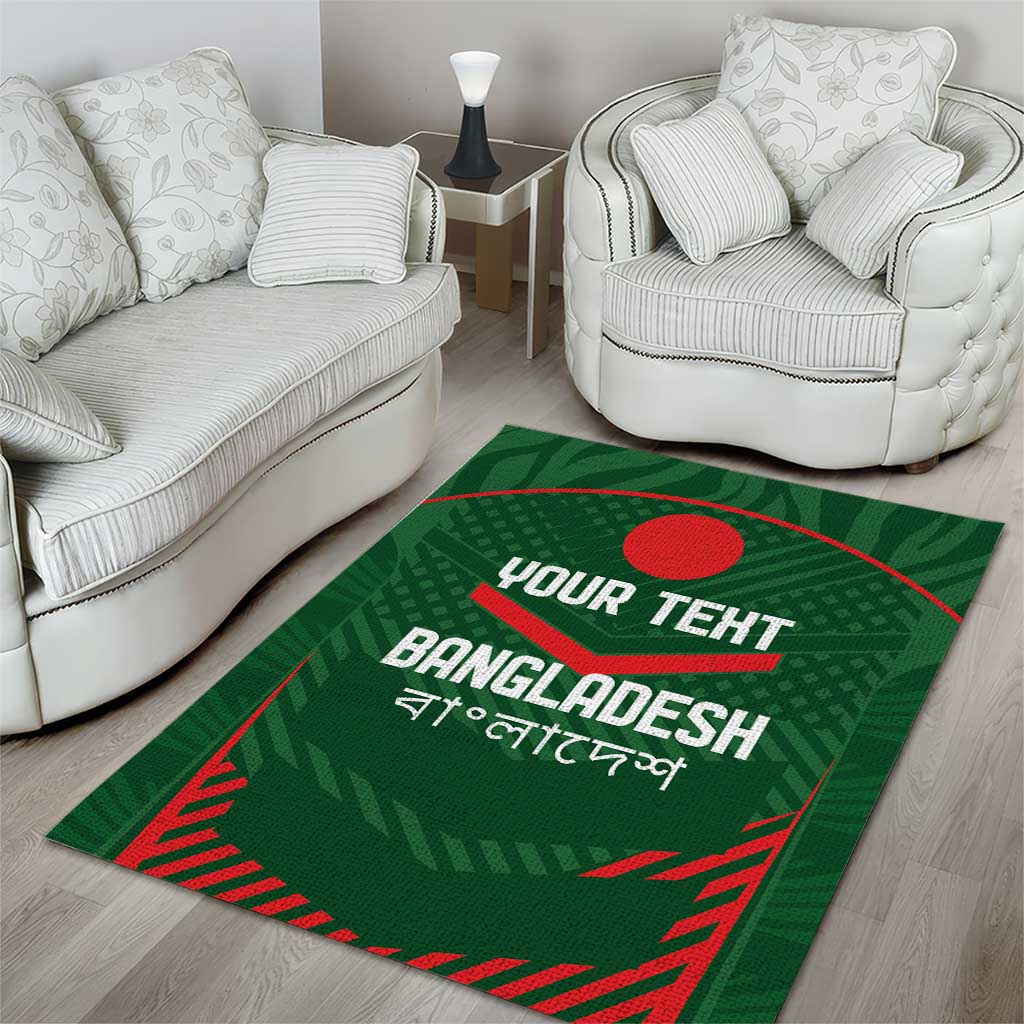 Custom Bangladesh Cricket Area Rug Go Tigers Sporty Version - Vibe Hoodie Shop