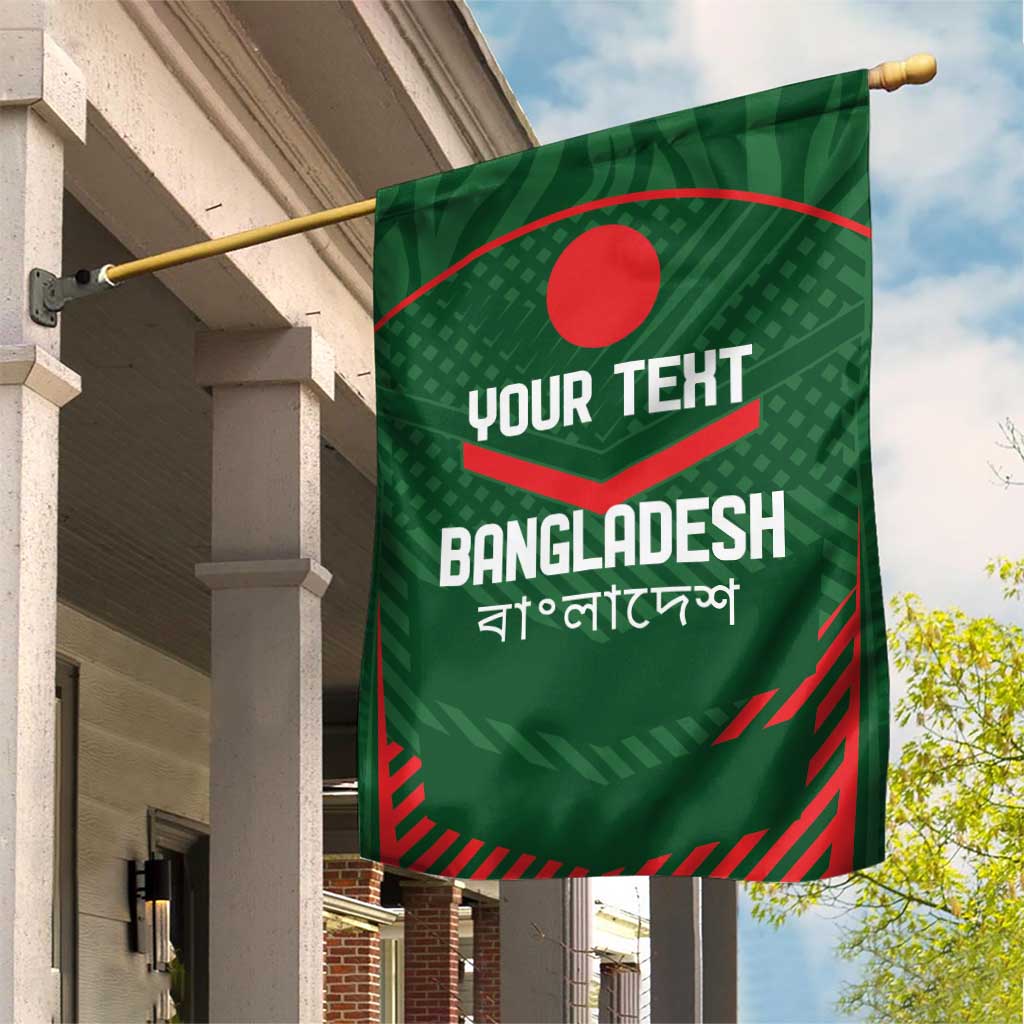 Custom Bangladesh Cricket Garden Flag Go Tigers Sporty Version - Vibe Hoodie Shop