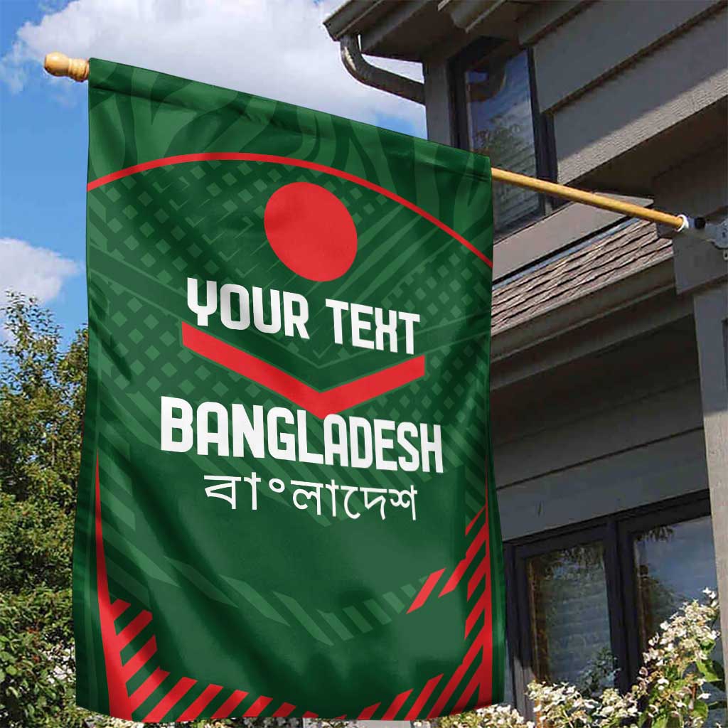 Custom Bangladesh Cricket Garden Flag Go Tigers Sporty Version - Vibe Hoodie Shop