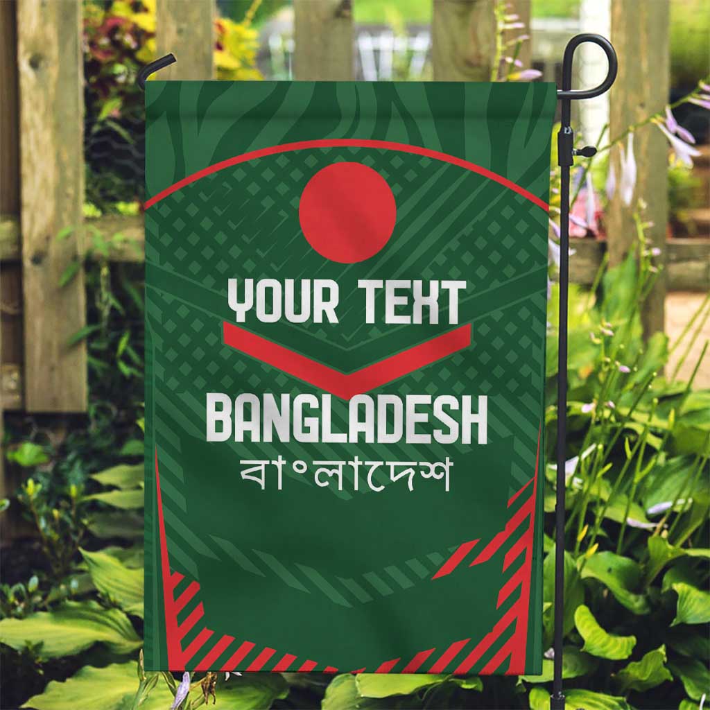 Custom Bangladesh Cricket Garden Flag Go Tigers Sporty Version - Vibe Hoodie Shop