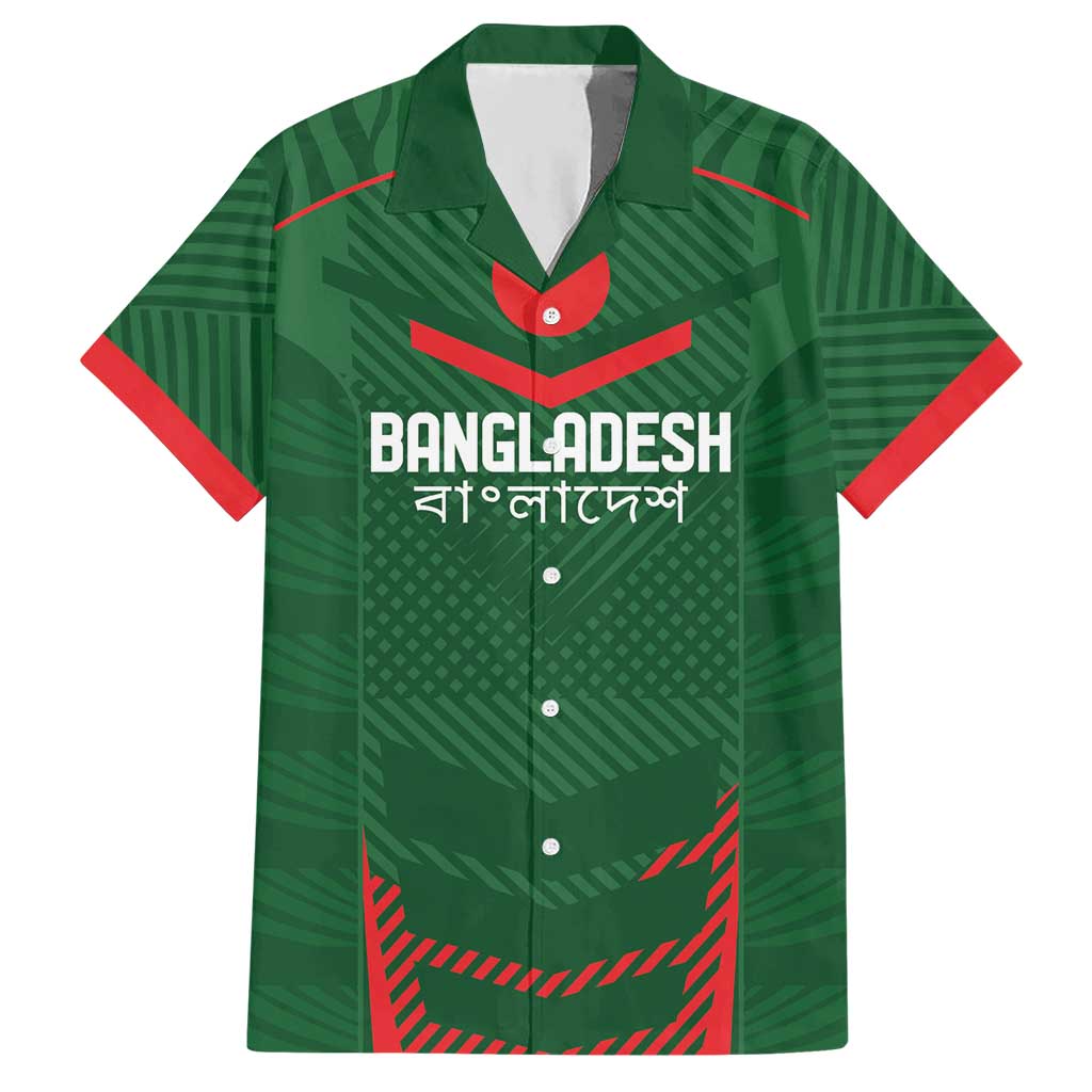 Custom Bangladesh Cricket Hawaiian Shirt Go Tigers Sporty Version - Vibe Hoodie Shop