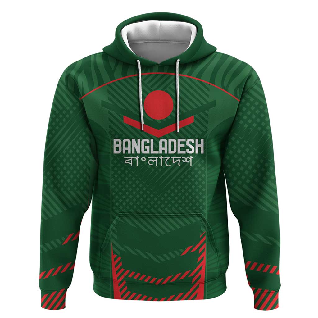 Custom Bangladesh Cricket Hoodie Go Tigers Sporty Version LT9 - Vibe Hoodie Shop