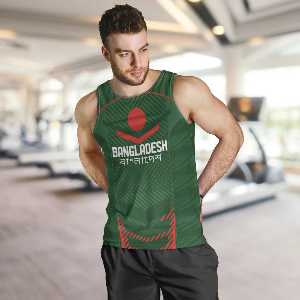 Custom Bangladesh Cricket Men Tank Top Go Tigers Sporty Version - Vibe Hoodie Shop
