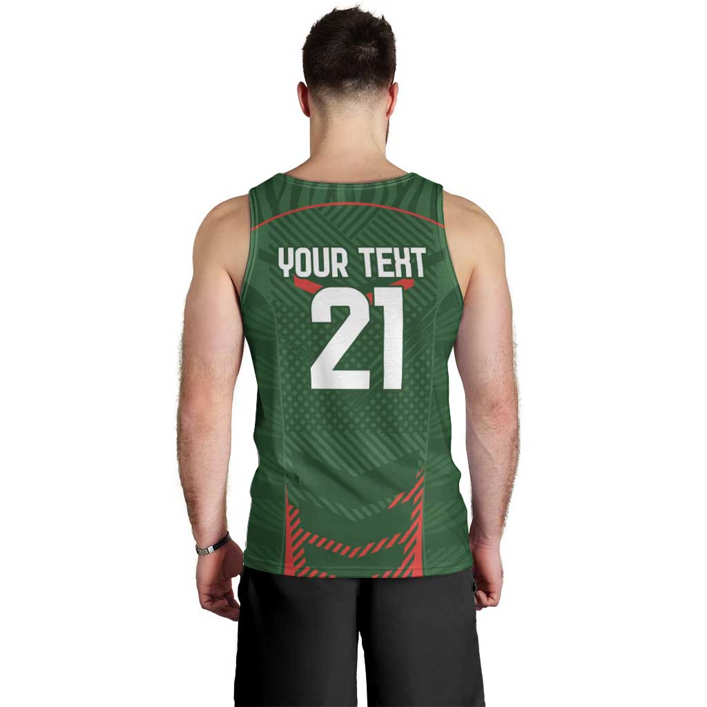 Custom Bangladesh Cricket Men Tank Top Go Tigers Sporty Version - Vibe Hoodie Shop