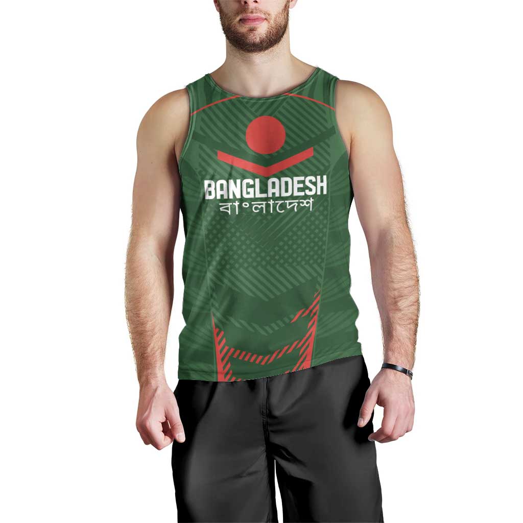 Custom Bangladesh Cricket Men Tank Top Go Tigers Sporty Version - Vibe Hoodie Shop