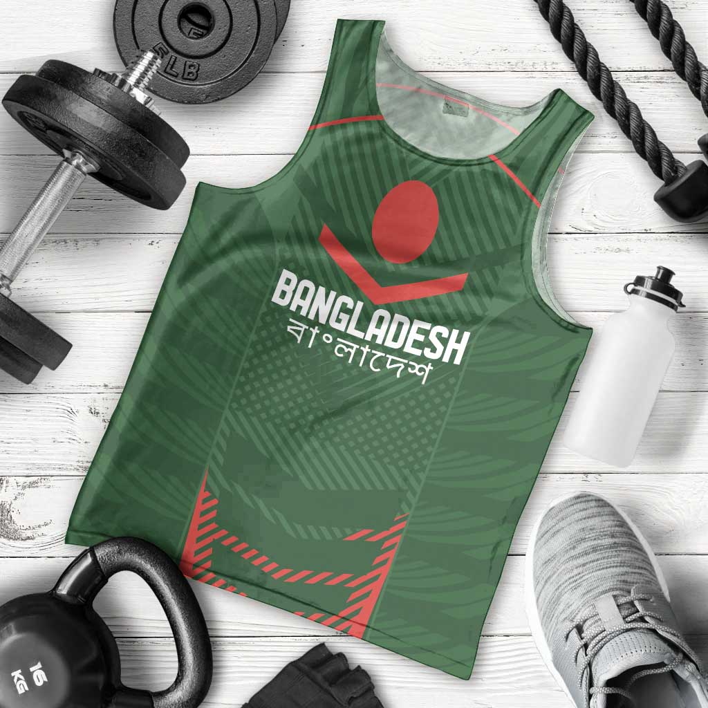 Custom Bangladesh Cricket Men Tank Top Go Tigers Sporty Version - Vibe Hoodie Shop