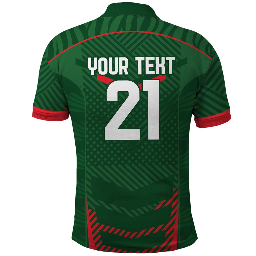 Custom Bangladesh Cricket Polo Shirt Go Tigers Sporty Version LT9 - Vibe Hoodie Shop