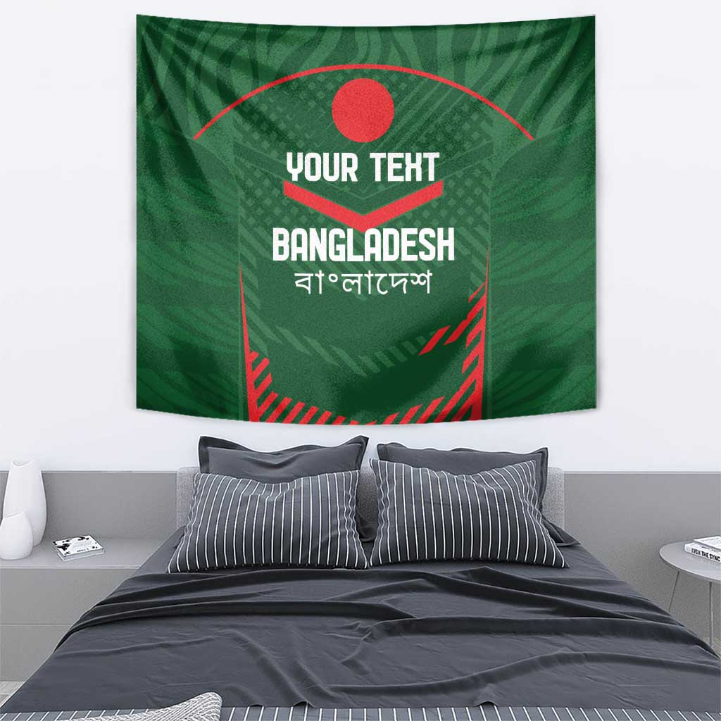 Custom Bangladesh Cricket Tapestry Go Tigers Sporty Version - Vibe Hoodie Shop