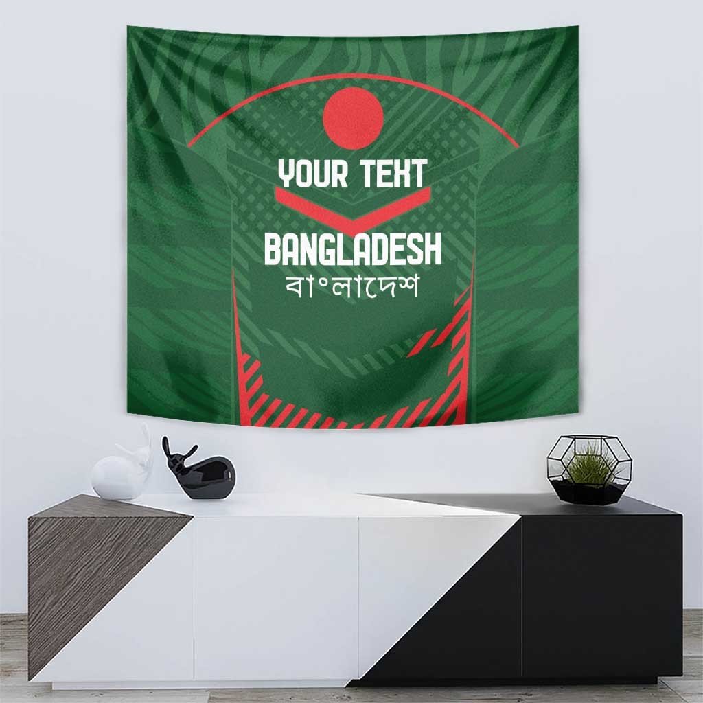 Custom Bangladesh Cricket Tapestry Go Tigers Sporty Version - Vibe Hoodie Shop