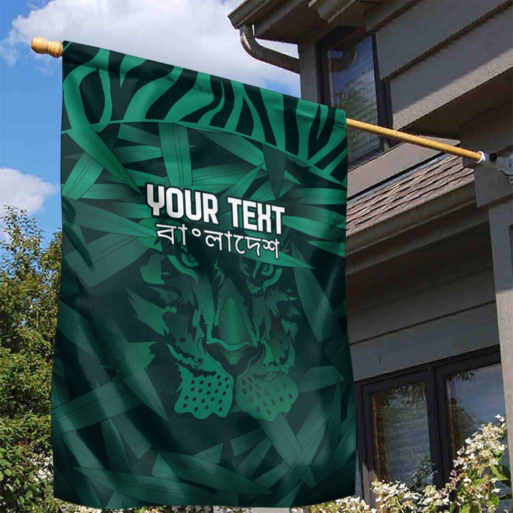 Royal Bengal Tiger Bangladesh Cricket Custom Garden Flag The Red and Green Version - Vibe Hoodie Shop