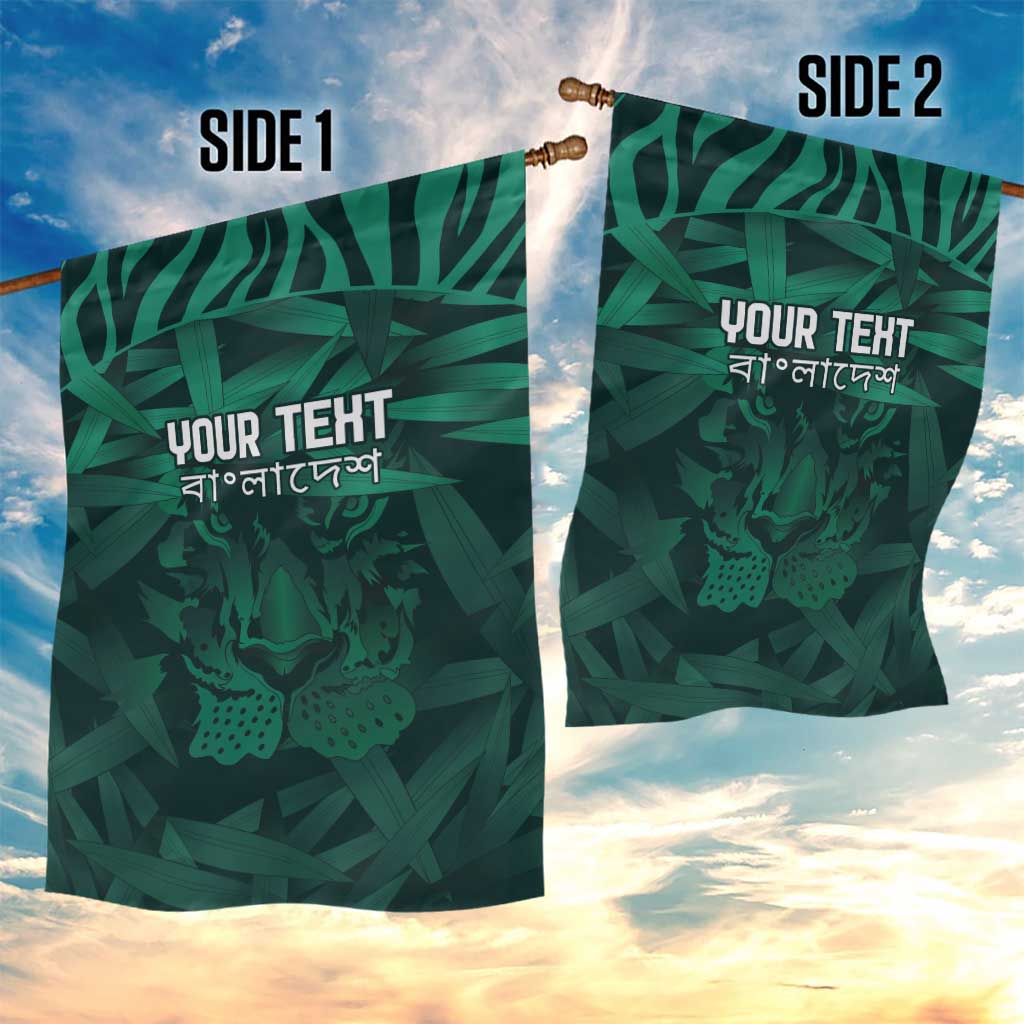 Royal Bengal Tiger Bangladesh Cricket Custom Garden Flag The Red and Green Version - Vibe Hoodie Shop