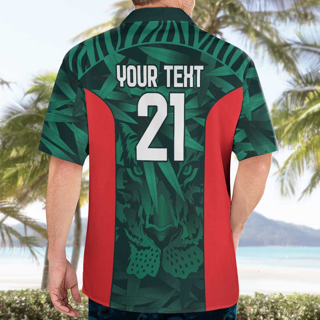 Royal Bengal Tiger Bangladesh Cricket Custom Hawaiian Shirt The Red and Green Version - Vibe Hoodie Shop