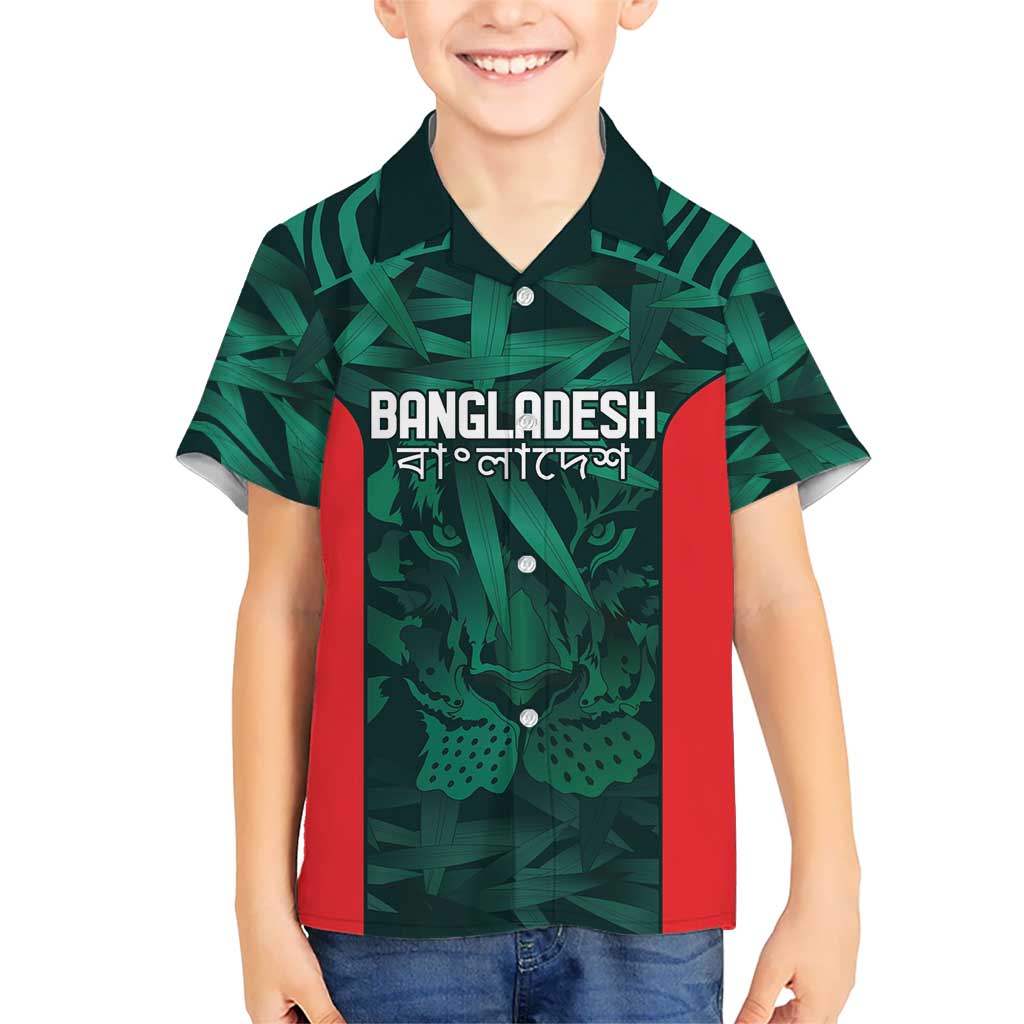 Royal Bengal Tiger Bangladesh Cricket Custom Hawaiian Shirt The Red and Green Version - Vibe Hoodie Shop