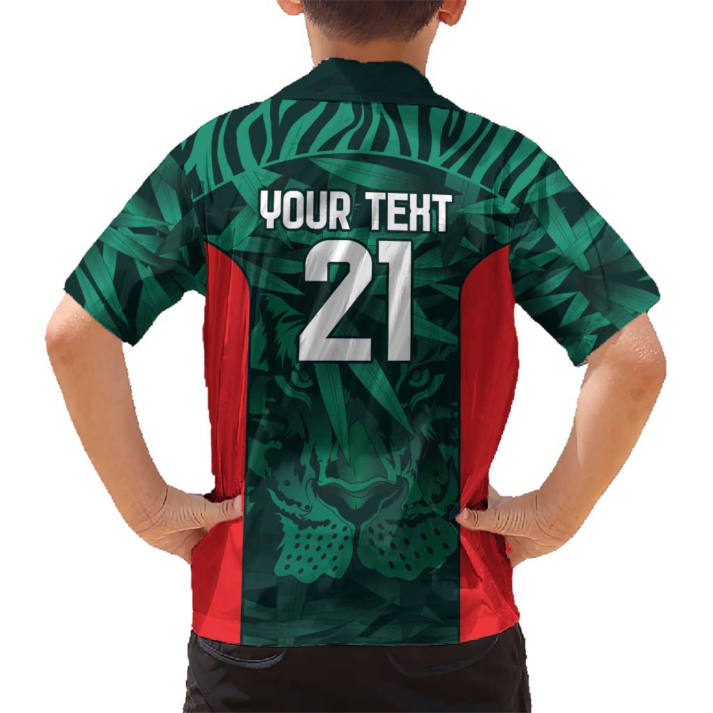 Royal Bengal Tiger Bangladesh Cricket Custom Hawaiian Shirt The Red and Green Version - Vibe Hoodie Shop