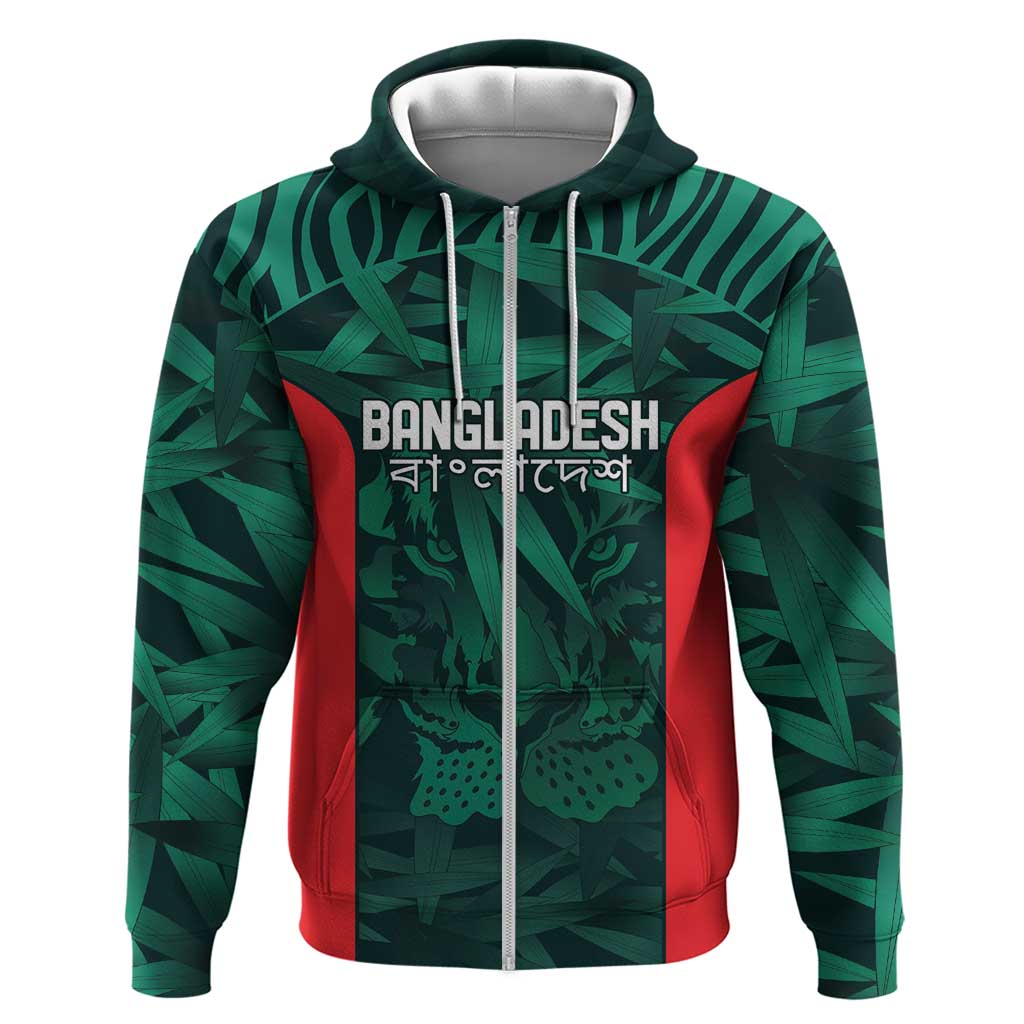 Royal Bengal Tiger Bangladesh Cricket Custom Hoodie The Red and Green Version LT9 - Vibe Hoodie Shop