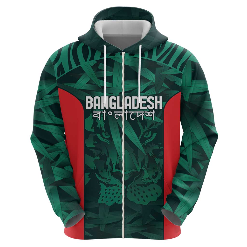 Royal Bengal Tiger Bangladesh Cricket Custom Hoodie The Red and Green Version LT9 - Vibe Hoodie Shop