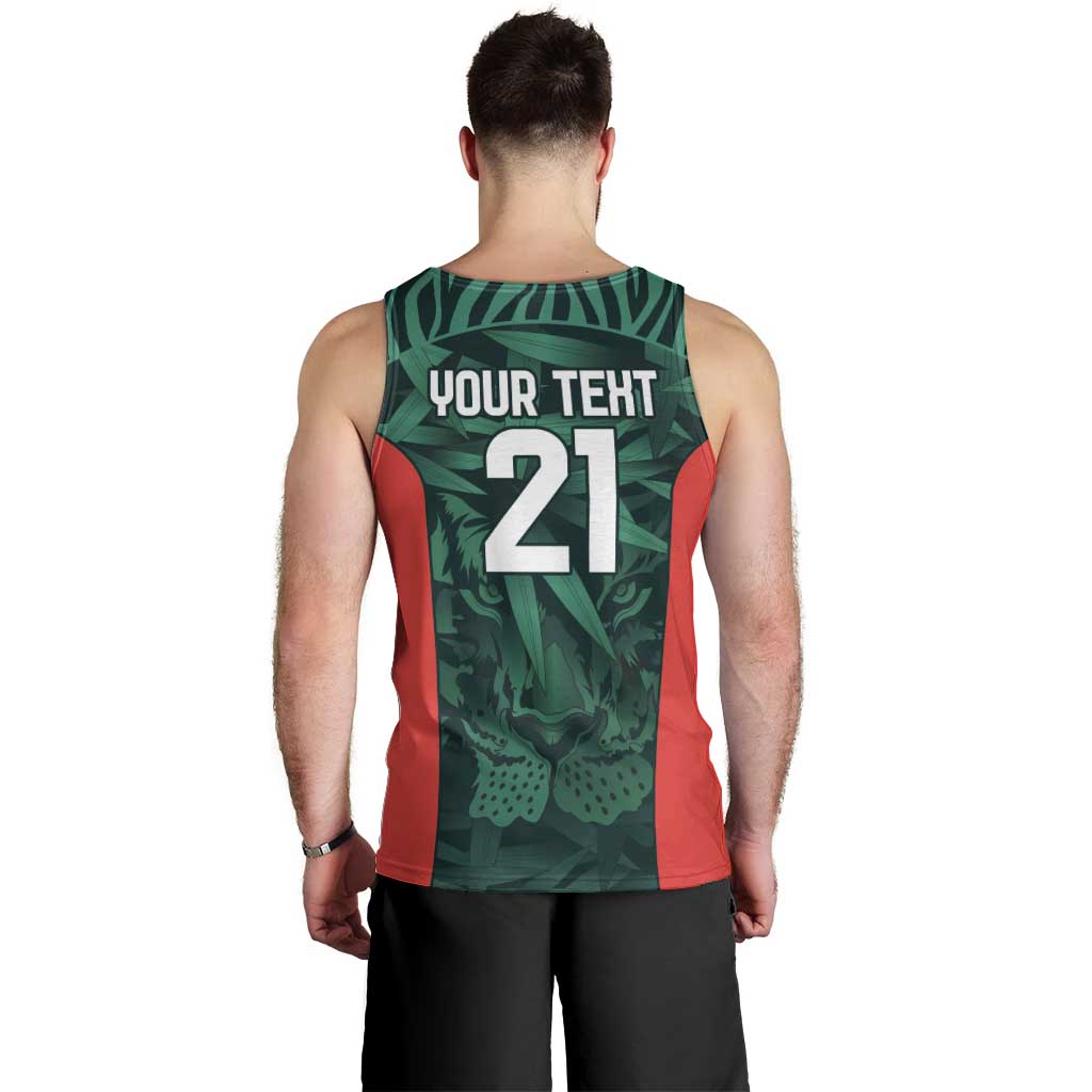Royal Bengal Tiger Bangladesh Cricket Custom Men Tank Top The Red and Green Version - Vibe Hoodie Shop