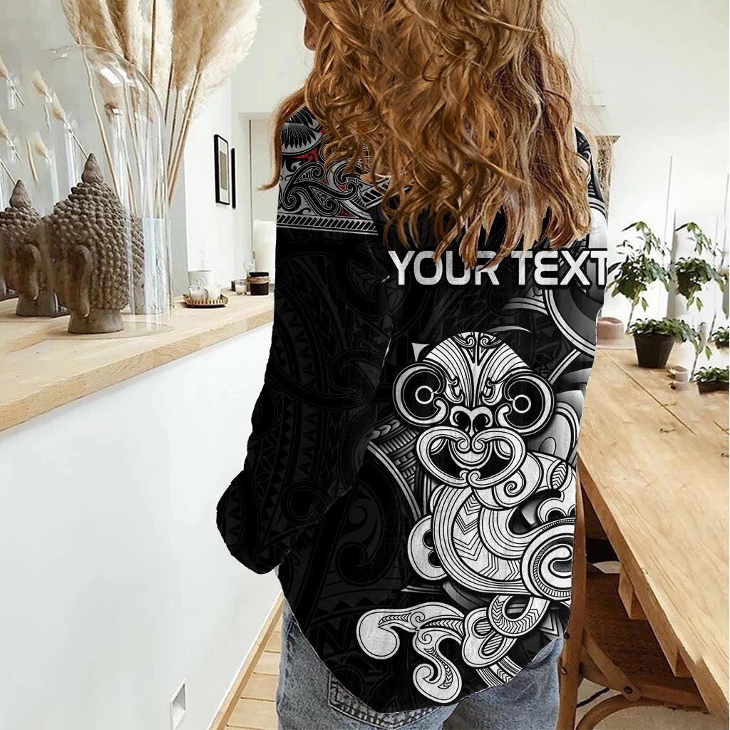 Personalised New Zealand Potae Pango Cricket Women Casual Shirt Special Maori Hei Tiki Tribal Tattoo - Vibe Hoodie Shop