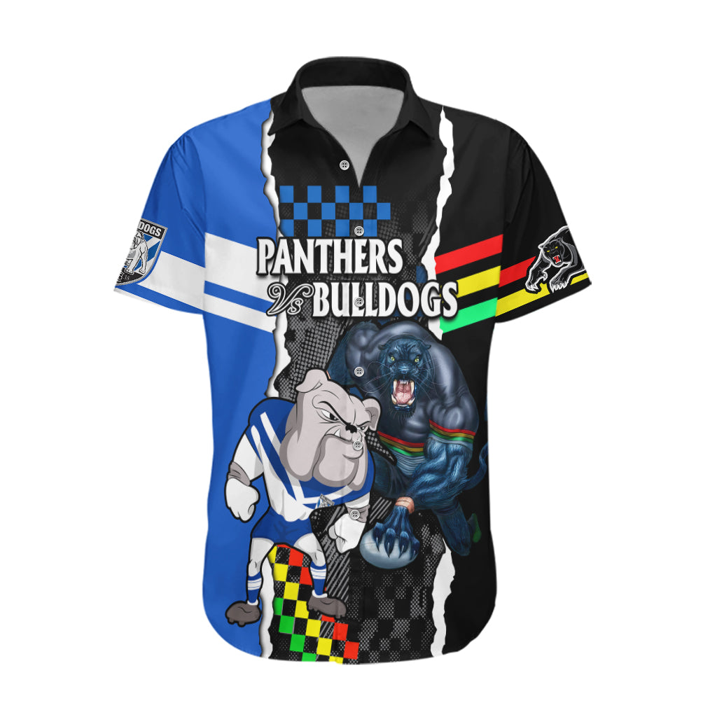 NRL Combine Bulldogs and Panthers Hawaiian Shirt - Vibe Hoodie Shop
