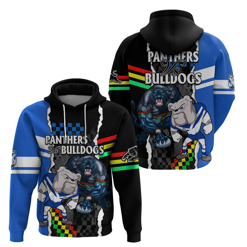NRL Combine Bulldogs and Panthers Hoodie LT9 - Vibe Hoodie Shop
