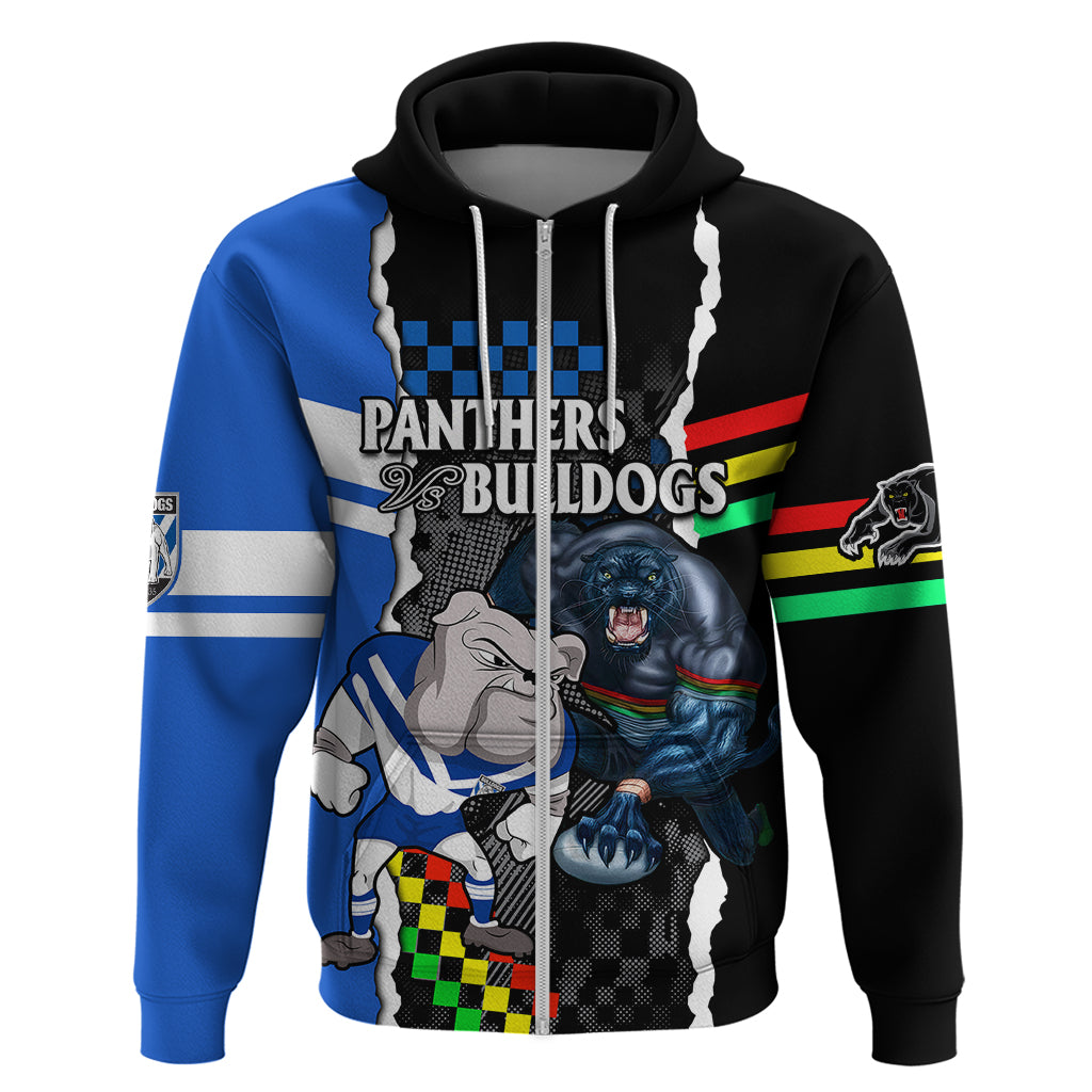NRL Combine Bulldogs and Panthers Hoodie LT9 - Vibe Hoodie Shop