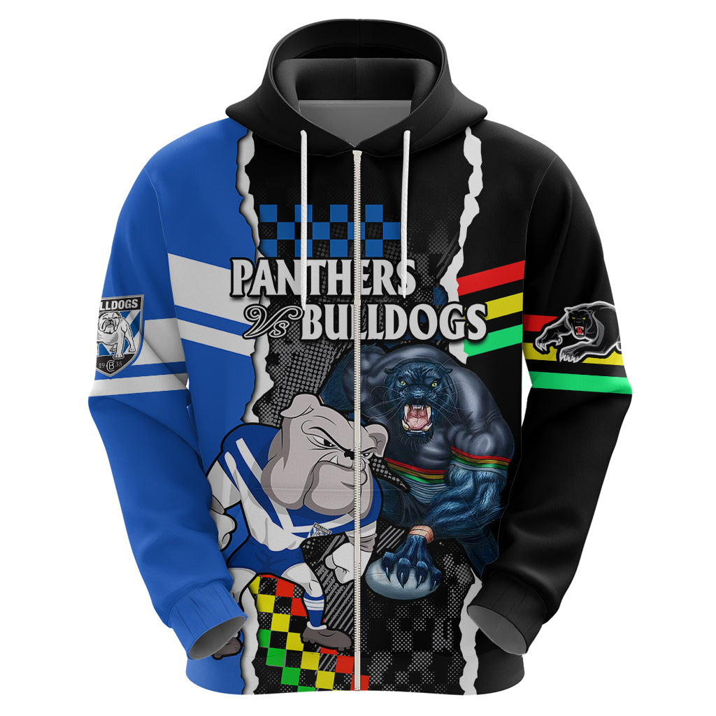 NRL Combine Bulldogs and Panthers Hoodie LT9 - Vibe Hoodie Shop