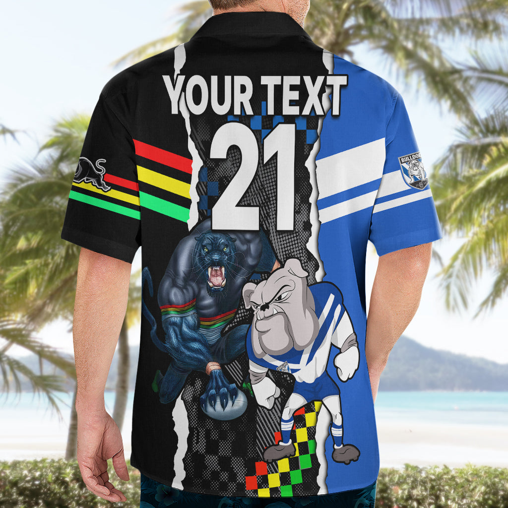 Custom NRL Combine Bulldogs and Panthers Hawaiian Shirt - Vibe Hoodie Shop