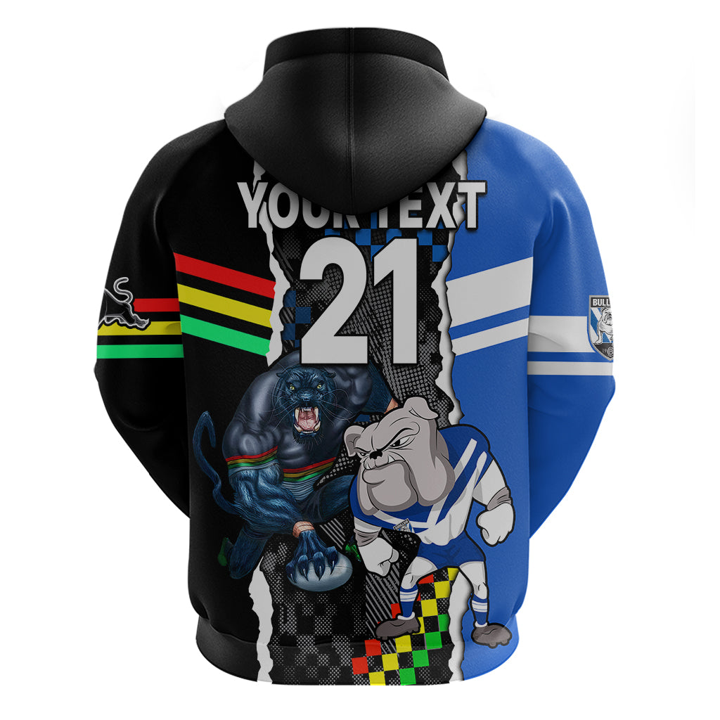 Custom NRL Combine Bulldogs and Panthers Hoodie LT9 - Vibe Hoodie Shop