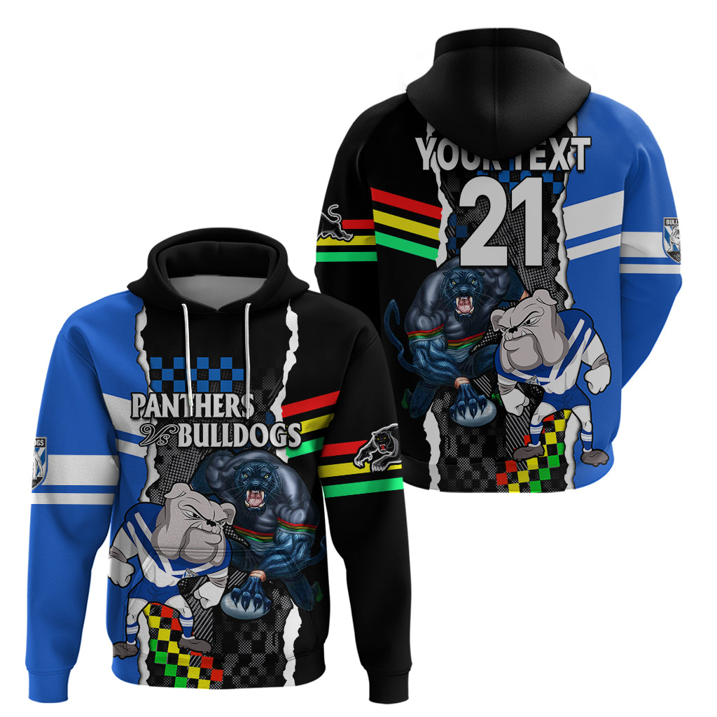 Custom NRL Combine Bulldogs and Panthers Hoodie LT9 - Vibe Hoodie Shop