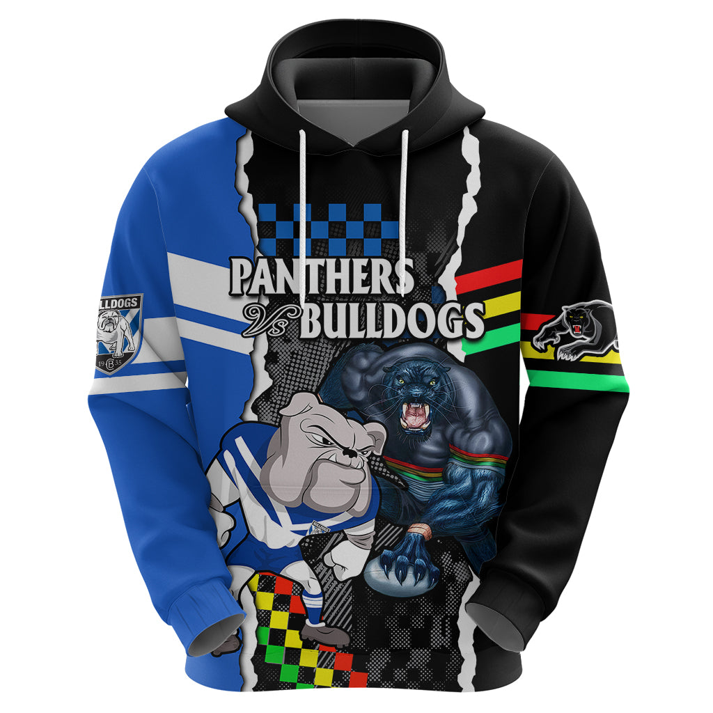 Custom NRL Combine Bulldogs and Panthers Hoodie LT9 - Vibe Hoodie Shop