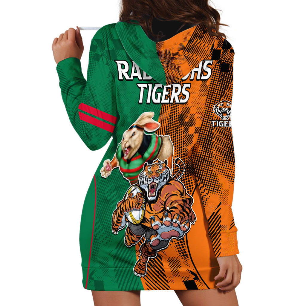 Wests Tigers and Rabbitohs Rugby Hoodie Dress Sporty Style LT9