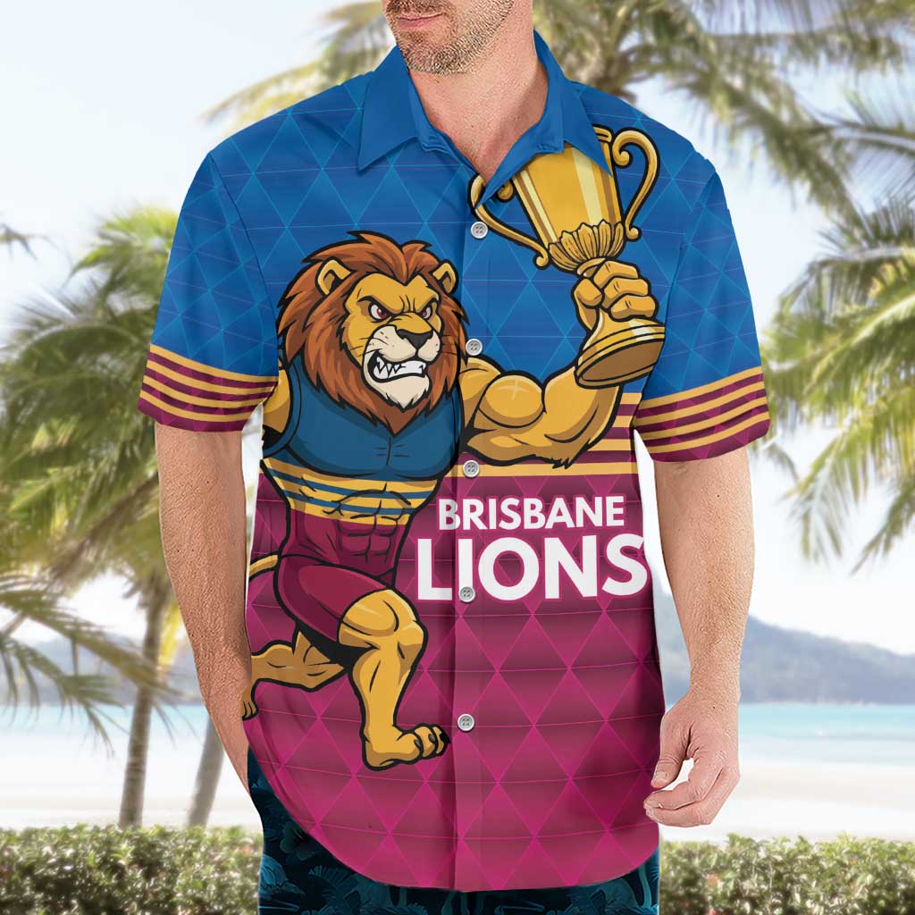 Custom Pride of Brisbane Champion Roar Hawaiian Shirt - Vibe Hoodie