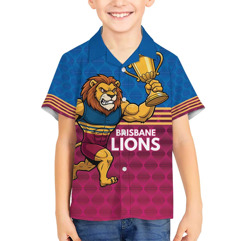 Custom Pride of Brisbane Champion Roar Kid Hawaiian Shirt - Vibe Hoodie