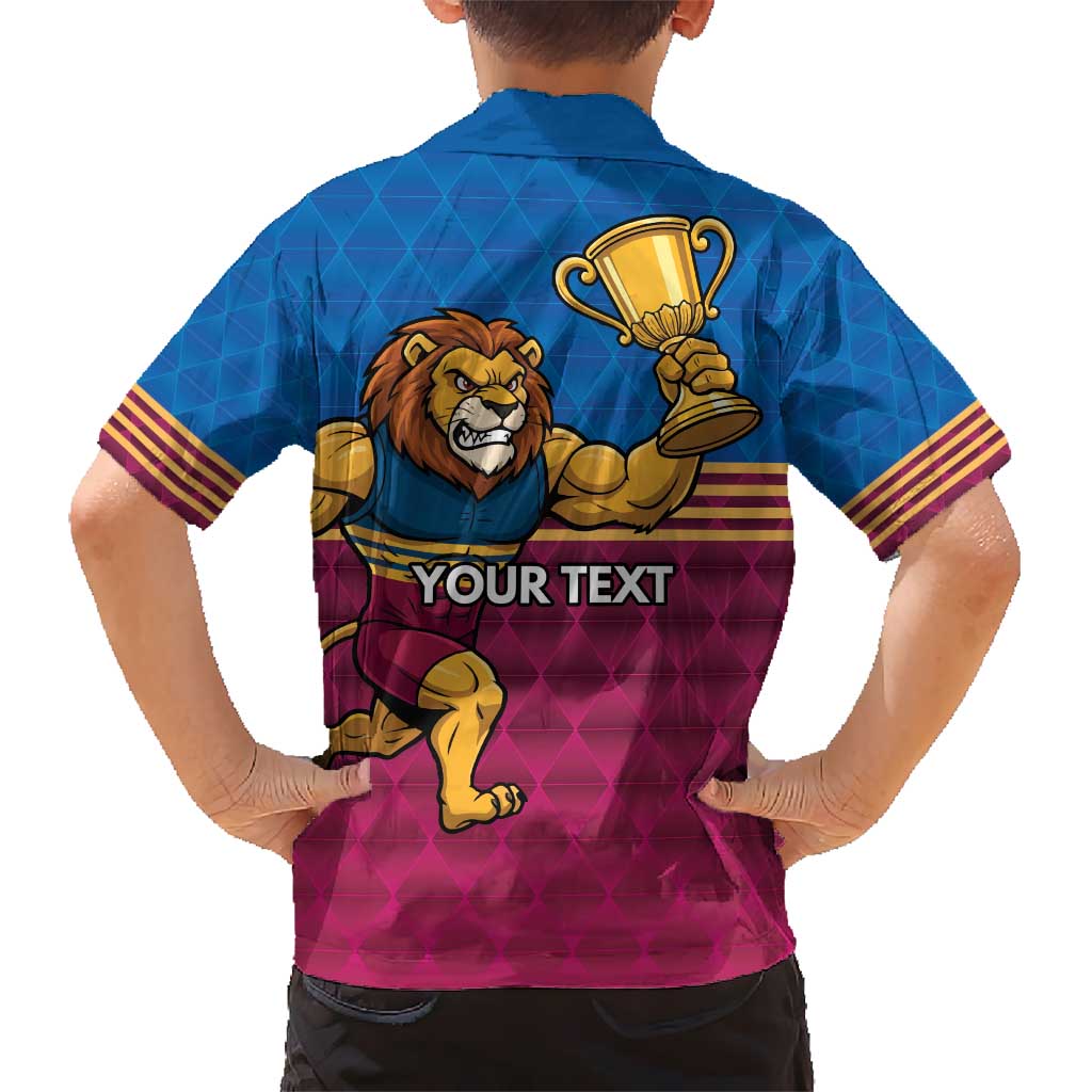 Custom Pride of Brisbane Champion Roar Kid Hawaiian Shirt - Vibe Hoodie